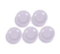 minkissy 10 pièces Miniature Plate Models Set Tiny Trays for Dollhouse Kitchen Scene Decor Realistic and Smooth Surface Miniature House Accessory