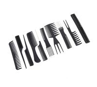 minkissy 10 Pièces peignes de coupe de cheveux Peigne de coiffure brosse à poils doux peigne de coiffeur hair charms hair toppers peigne de coupe de cheveux peignes antistatiques Black