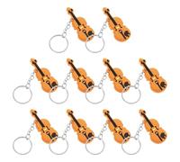 minkissy 10 Pièces Porte-clés Créatif Forme de Violon Petit Accessoire Élégant pour Sac ou Clés Design Original et Fonction Pratique