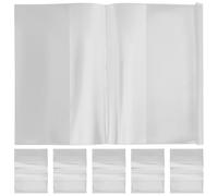 minkissy 10 Pièces Protège-couverture Transparent en Pp Ajustable pour Manuel Scolaire A5, Film Épais Imperméable et Facile à Nettoyer, Protection Solide pour Cahier et Livre