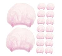 minkissy 100 Pièces Couvre-chef jetable filets à cheveux en maille non tissée filets à cheveux pour la restauration filets à cheveux restauration tissu non tissé rose