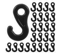 minkissy 100 Pièces Crochets en Plastique Plusieurs Styles Pom de 9 Résistants au Vent la Pluie, Faciles à Installer, Accessoires Compacts pour Tendeurs Élastiques de Tente pour Camping
