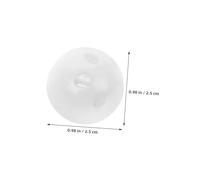 minkissy 100 pièces Inserts Boules Blanches pour Jouets à Crocheter et Peluches Accessoires de Remplacement pour Bruit de Hochet Compatible Bébés et Animaux pour Réparation et DIY Familial