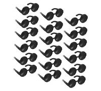 minkissy 100 pièces Lot de Mini Lunettes de Soleil Stylées pour Poupées Accessoires de Déguisement et DIY Lunettes de Mode pour Maison de Poupée Montures Noires pour Jeux et Artisanat