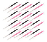 minkissy 100 Pièces Micro-brosses Interdentaire Noires et Roses en Nylon Portable pour Nettoyage Précis des Dents et Soin des Gencives, pour Appareils Dentaires et Implants