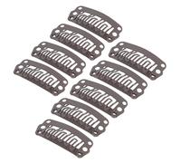 minkissy 100 Pièces Réception de la carte hairpin barrette hair toppers hair charms clinquant onglets d'extension de cheveux mini clips d'extension clips de poignée d'extension Métal Brown