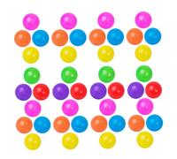 minkissy 100pièces Balles Plastique Souples Colorées pour Piscine Jeu La Tente De Jeu Tunnel pour Tout-Petits Balles Rondes pour Fosses De