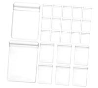 minkissy 100pièces Sacs à Bijoux Transparents Pvc Pochettes Auto-scellantes Pour Boucles Oreilles Et Petits Accessoires Et Durable Et Transparent