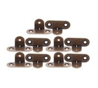 minkissy 10pcs Équerres en T en Laiton Épaissi pour Fixation d'angle à 90 Degrés, Supports Robustes Stabilité Renforcée, pour Projets DIY et Systèmes D'étagères