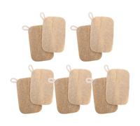 minkissy 10pièces Éponge Vaisselle Loofah Naturel Éponge Exfoliante Et Réutilisable Pour Vaisselle Nettoyant Puissant Sans Rayures Pour Cuisine Écologique