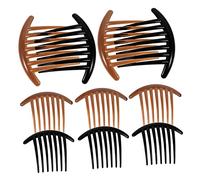 minkissy 10pièces Peigne à Cheveux Acrylique Insert Dents Longues Lot Pour Femmes Et Filles Accessoires Coiffure Chignon Noir Et Pratique Et Élégant Au Quotidien