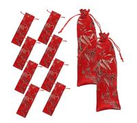 minkissy 10pièces Pochettes à Bijoux Brocart Petits Sacs à Cordon Pochettes à Cordon Pour Bijoux Sacs De Rangement Tissu Sachets Cadeaux Style Chinois Pour Ranger Bonbons