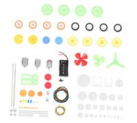 minkissy 112 pièces Kit Moteur DC avec Plastiques Solides Roues Miniatures pour Jouets Voitures DIY et Projets Scientifiques