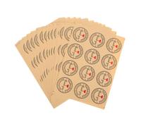 minkissy 12 Pièces Autocollant De Tatouage Autocollant Étiquettes Alimentaires Autocollants Ronds Cookie Décoration Cercle Autocollants Ongles Autocollants À La Main Enveloppe Autocollant