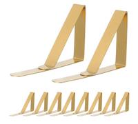 minkissy 12 Pièces Pinces pour Nappe en Acier Inoxydable Design Ajustable et Prise Antidérapante, pour Pique-niques et Fêtes en Extérieur, Maintien Sécurisé de 4,5cm