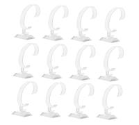 minkissy 12 pièces Présentoir de Montres Transparent Grand Format Plastique pour Comptoir et Table Support Organisateur Pratique pour Bijoux et Rangement Montres