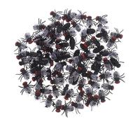 minkissy 120pièces Faux Insectes Plastique Jouets De Farce Réalistes pour Décorations Halloween Poisson Avril Mini Mouches Artificielles
