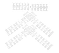 minkissy 120pièces Plaque De Pratique Pour Vernis à Ongles Forme De Nœud Support Transparent Pour Affichage Et Formation Art Manucure Cartes De Couleur Pour Des Teintes