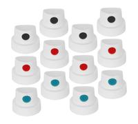minkissy 12pcs Bouchons de Peinture en Aérosol en Plastique Buses pour Graffiti, Séchage Rapide, Contrôle Facile Pulvérisation, pour Artistes Femmes et Projets Extérieurs