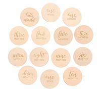 minkissy 14 pièces Disques de Jalons Cartes Rondes Décoratives pour Photos de Naissance Accessoire Photo Original pour de Infantile