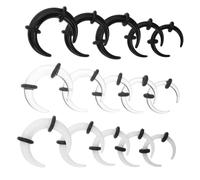 minkissy 15 Pièces Anneau De Nez D'oreille Acrylique Petit Anneau Septum Kit D'écarteurs D'oreille Cerceau D'anneau De Septum Anneau De Nez En Fer à Cheval Bijoux De Nez