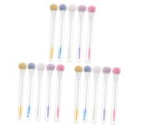 minkissy 15 Pièces Brosse à cils applicateur mascara brosse à sourcils brosse cils bobine de cils pinceau anti-taches pour les yeux masque fouetter baguettes de mascara avec tube plastique