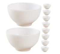 minkissy 15 Pièces Petits Ronds Miniatures pour Maison De Poupée Lot de Petits Récipients Décoration De Maison De Poupée Micro-scène Cadeau Original