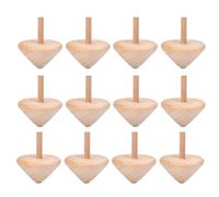 minkissy 15 pièces Toupie Bois à Peindre pour Garçon Fille Lot de Jouets Créatifs DIY Toupies Bois Ludiques pour Activités Manuelles et Décoration Jeu Éducatif Garçon Fille Compact et