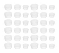 minkissy 150pcs Bouchons de Bouteille en Plastique Blanc, Couvercles Hermétiques Résistants aux Chocs pour Bocaux Cuisine, des Fuites, pour Conservation