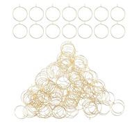 minkissy 150pcs Marqueurs de Verre à Vin en Plaque Électrifiée Dorée, Accessoires Élégants pour Éviter les Confusions Lors de Fêtes D'anniversaire et Événements