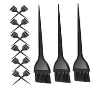 minkissy 15pièces Peigne Applicateur Pour Teinture Cheveux Brosse Peigne Pour Coloration Capillaire Outil De Coiffure Pour Mélanger Et Distribuer La Teinture Design Noir Avec Dents Espacées