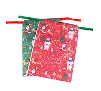 minkissy 16 Pièces d'emballage de Noël present bag Friandises faire la fête mini- service de fête d'halloween pochette sachet de bonbons Pochette à bonbons de Noël