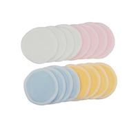 minkissy 16 pièces Pads Démaquillants Réutilisables Coton de Double Couche Lavables avec Sac Filet pour Nettoyage Visage Maquillage et Ongles Bleu Rose
