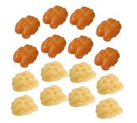 minkissy 18 Pcs Mini Fake Walnut Kernel Models Simulation Nuts Decoration for Food Photography and Educational Use
