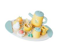 minkissy 1Ensemble Jouets Bois pour Service à Thé Éducatif pour Garçon Fille de Ans et Plus Stimule la Créativité Compétences Sociales Parfait Pours Jeux de Rôle