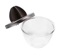 minkissy 1pièce Presse-agrumes Inox Manuel Compact Acier Inoxydable Extracteur de Jus Portable avec Bol de Stockage Presse Fruit Manuel pour Oranges et Autres Fruits