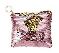 minkissy 1pièces Pochette à Sequins Jaune Sac à Main Élégant Trousse De Maquillage Et Rangement pour Pratique Et Durable