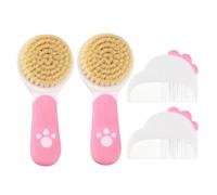minkissy 2 Ensemble Brosses Pour Garçon Fille Avec Peigne Doux Brosse à Cheveux Né Et Jeune Garçon Fille Kit De Soins Capillaires Pour Cadeau De Naissance