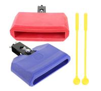 minkissy 2 ensembles Accessoires de Percussion pour Batterie Jam Blocks Couleurs Variées pour Garçon Fille et Débutant Accessoires Légers et Portables pour Pratique et Concert