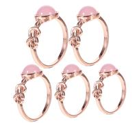 minkissy 2 ensembles Bague En Pierre De Lune Fiançailles Plusieurs Bagues Pour Femmes Pour Femmes Pour Couple Bijoux Bague En Pierre De Lune Bague En 5 pièces * 2