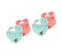 minkissy 2 Ensembles Bavoirs Bandanas Pour Bébé Bavoirs De Dentition Bavoirs Baveurs Pour Filles Bavoirs Bandanas D'Alimentation Bavoirs Bandanas En Crêpe Bavoirs Bandanas 2 pièces * 2