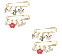 minkissy 2 ensembles Broche De Dessin Animé Pour Femmes Ceinture Taille Haute Vêtements Pour Femmes -Vêtements Broches Décoration Pantalon Robe Broche De 2 pièces * 2