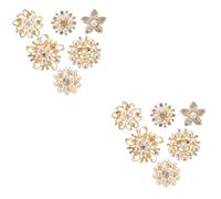 minkissy 2 ensembles Broches En Perles Pour Femmes Décorations Broches Simulées Pour Robe De Mariée Enterrement De Vie De Jeune Fille Broches En Perles Broches De Mode 6 pièces * 2