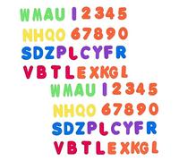 minkissy 2 Ensembles Éducatif Flottant Eva Lettres et Chiffres pour Bain Jouets de pour Développement des Compétences Linguistiques et Numériques Amusement Aquatique pour Tout Petits