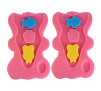 minkissy 2 Ensembles Éponge De Bain Porte-bébé Baignoire Trucs De Bain Pour Bébé Pouf Éponge De Éponge Bain Sièges Éponges De Bain Nécessité Inodore Éponge Pu Nouveau Née