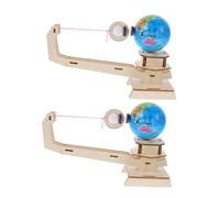 minkissy 2 Ensembles Wooden Science Puzzle Toy Educational Planet and Gravity Stem Kit for DIY Models for Home School Science Exploration