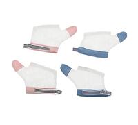 minkissy 2 Gants Succion Pouce Garçon Fille Réglables Nylon Protège Hygiène des Doigts Lot de Prévention Morsure et Saleté