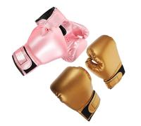 minkissy 2 Paires Moufles de Boxe Réduisent Les Impacts pour Garçon et Filles en Cuir PU et Mousse, Confortables et Résistants pour Entraînement et Sparring des Tout-Petits