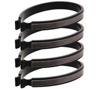 minkissy 2 Paires Pinces Réfléchissantes pour Pantalons de Cyclisme en Plastique, Légères et Faciles à Utiliser, Bandes pour Chevilles Adaptées au Cyclisme de Nuit