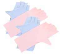 minkissy 2 Paires Protection Uv Pour Manucure Gel Bras De Soleil Sans Doigts De Vélo De Montagne De Vélo Autocollants De Manucure En Gel Réchauffeurs Clou Nylon